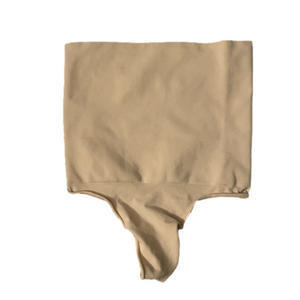 Skims Medium SEAMLESS SCULPT HIGH-WAISTED THONG Shapewear Compression Clay Beige